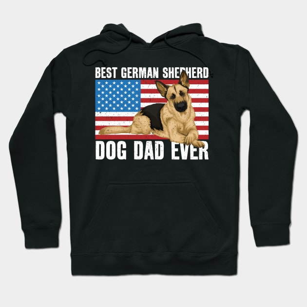 Best German Shepherd Dog Dad Hoodie by RadStar